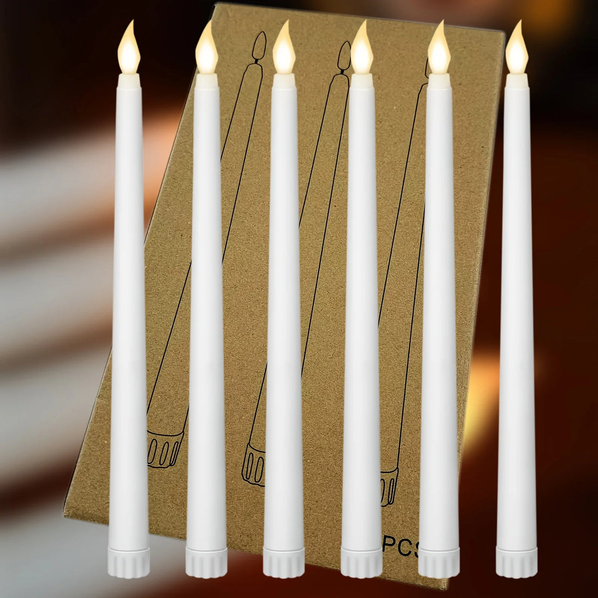 Bougies LED Mariage Lot de 6