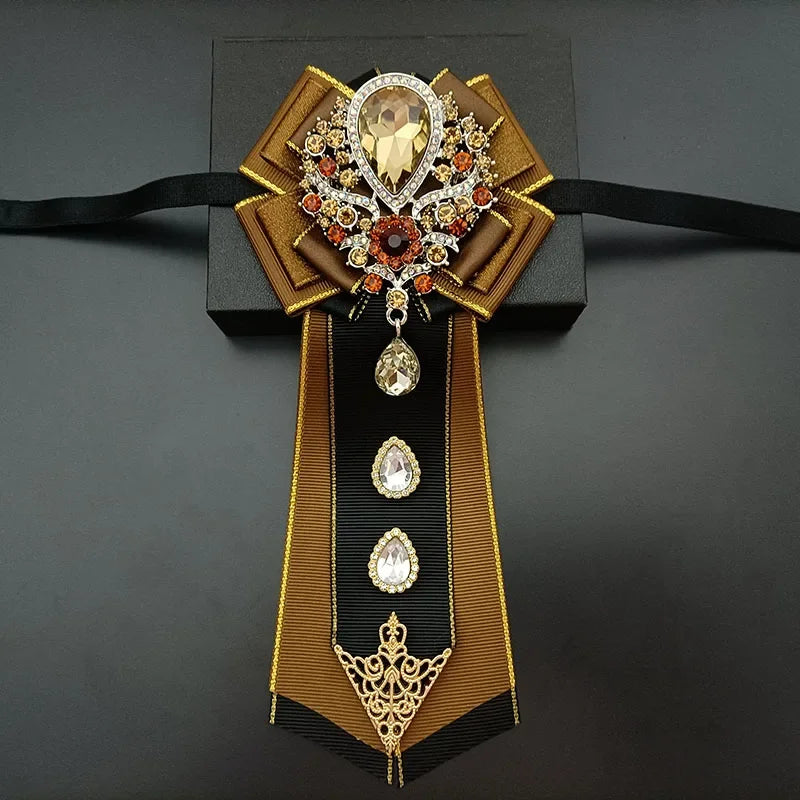 Nœud papillon mariage jabot bijou strass — vue 29