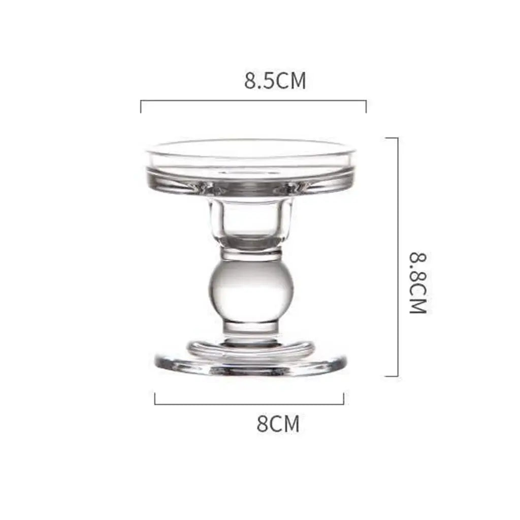 Bougeoir Mariage Verre Rétro Transparent — vue 4