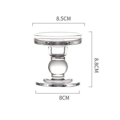 Bougeoir Mariage Verre Rétro Transparent — vue 4