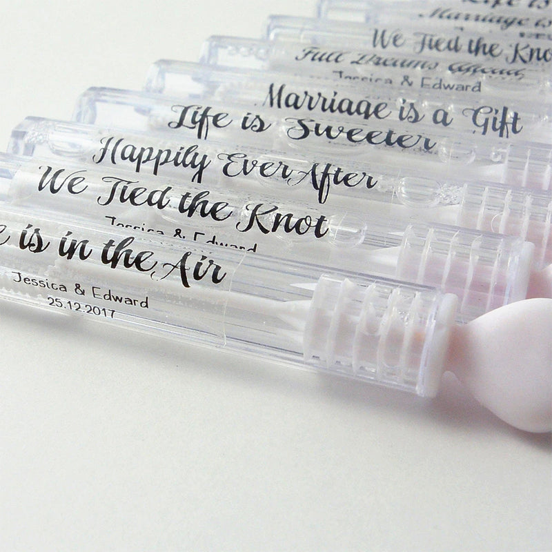 Étiquettes Bulles de Savon Mariage Personnalisées