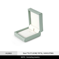 Écrin bague simili cuir vert sauge — vue 8