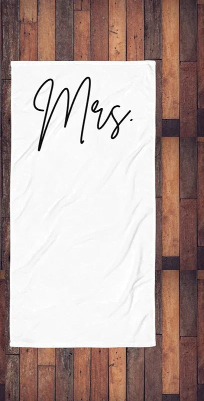 Serviette de Plage Mr & Mrs