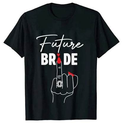 T-shirt EVJF Team Bride Doigt Bagué