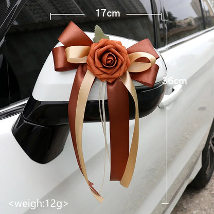 6 Nœuds Décoration Voiture Mariage — vue 12