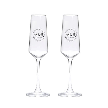 Flûte Champagne Mariage Gravée Personnalisée