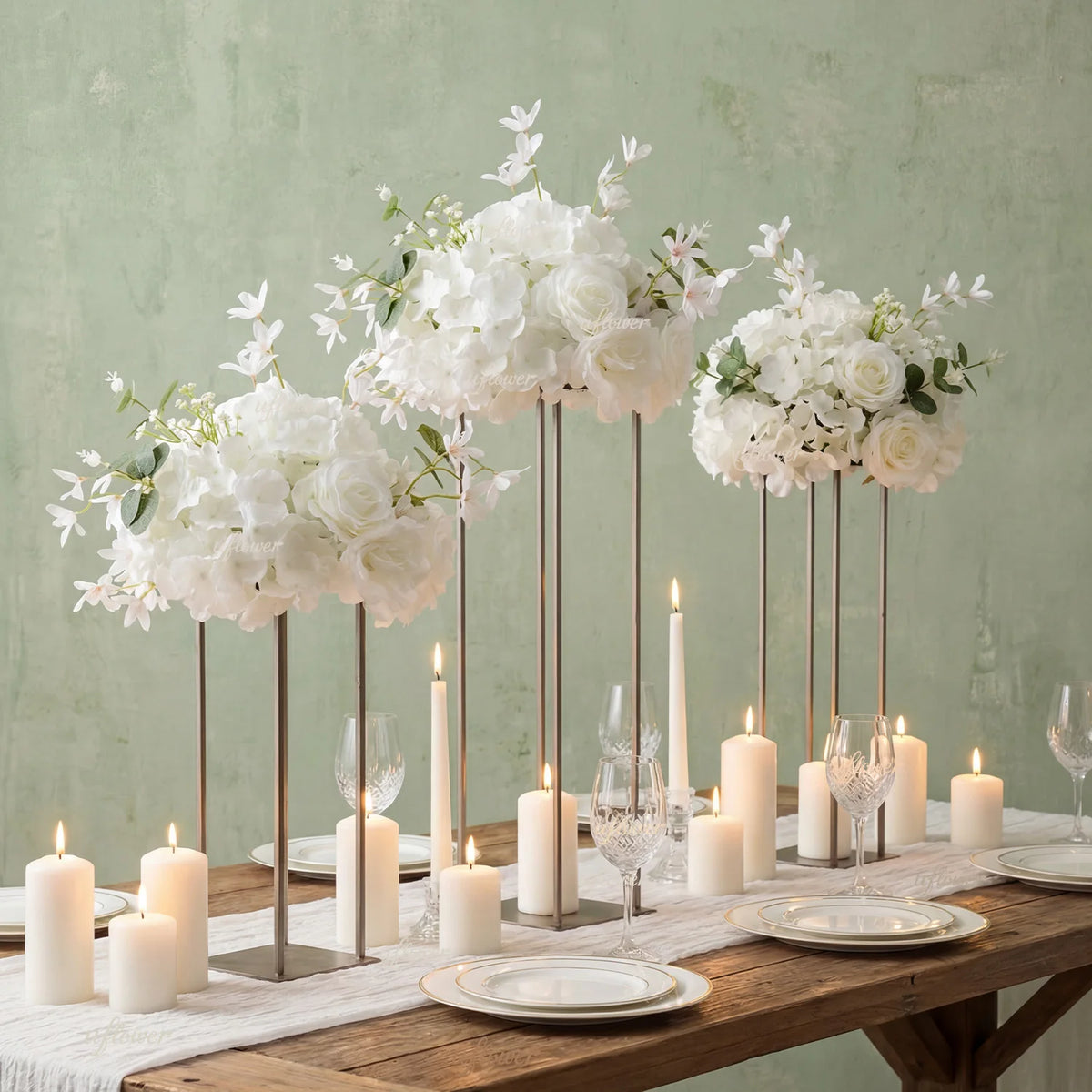 Demi-Boule de Roses Artificielles Mariage