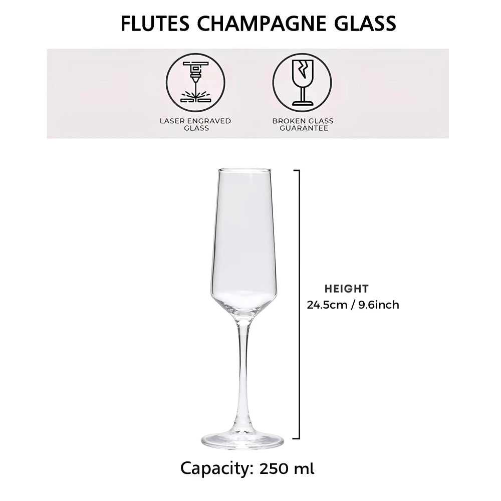 Flûte Champagne Mariage Gravée Personnalisée
