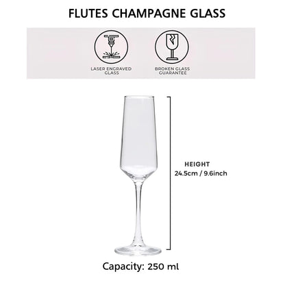 Flûte Champagne Mariage Gravée Personnalisée