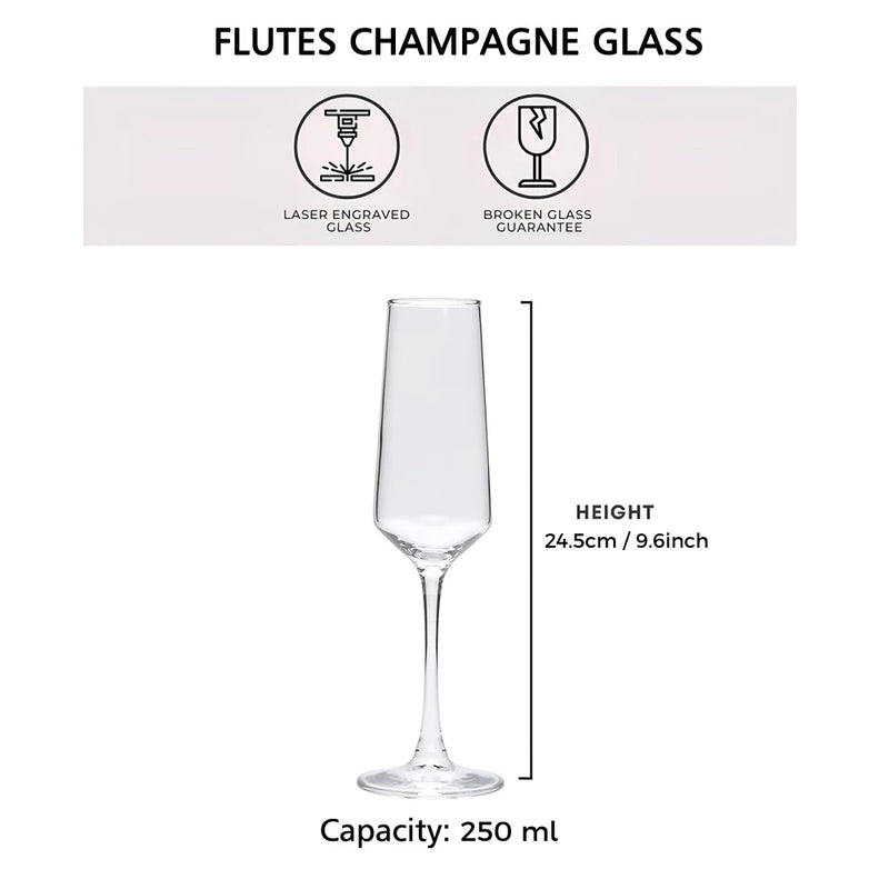 Flûte Champagne Mariage Gravée Personnalisée — vue 5