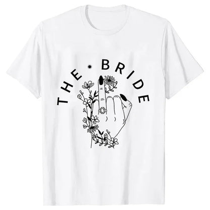 T-shirt EVJF Team Bride Doigt Bagué