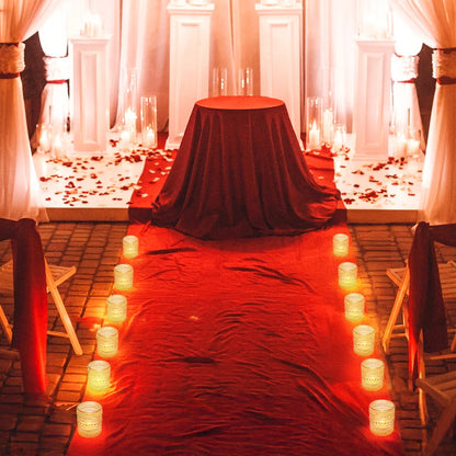 Photophore Verre Mariage Centre de Table