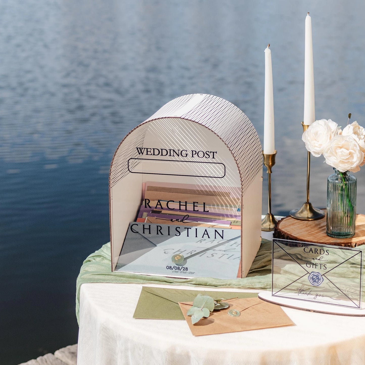 Urne mariage personnalisée boîte aux lettres