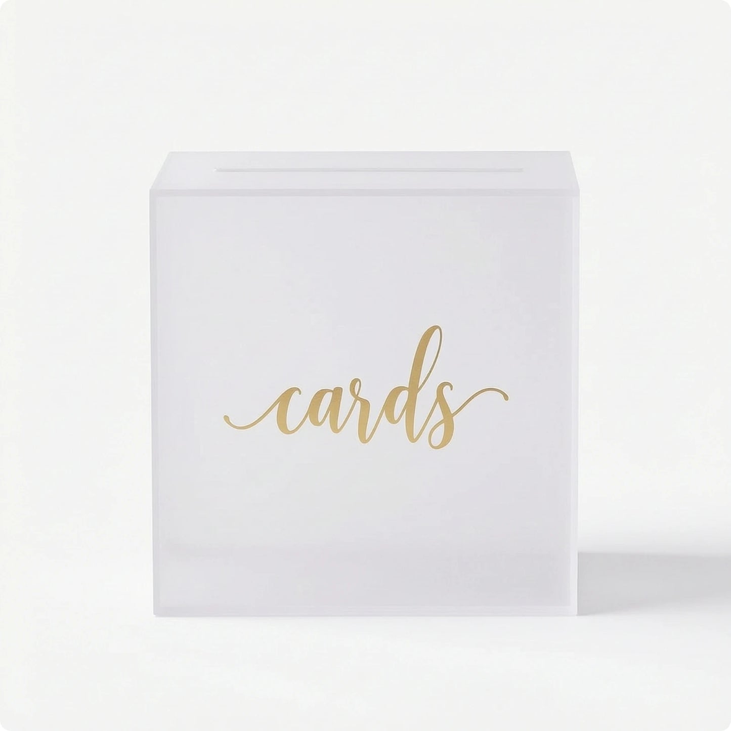 Urne mariage acrylique carrée moderne