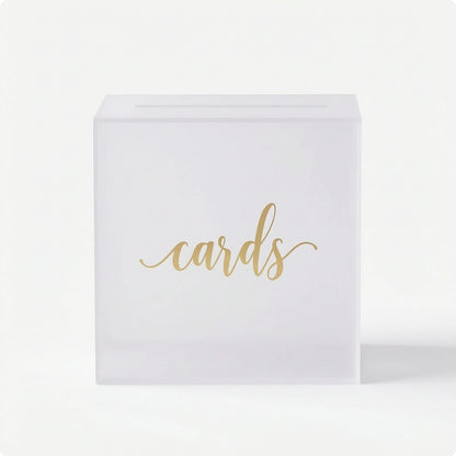Urne mariage acrylique carrée moderne