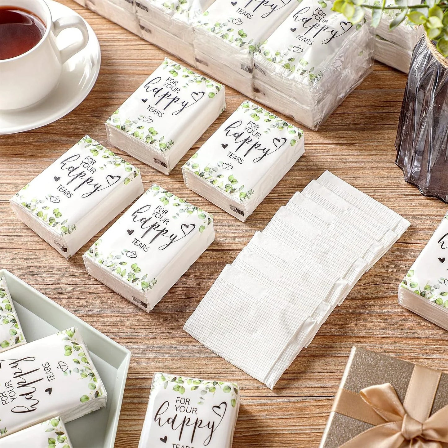 Pochettes mouchoirs larmes de joie mariage