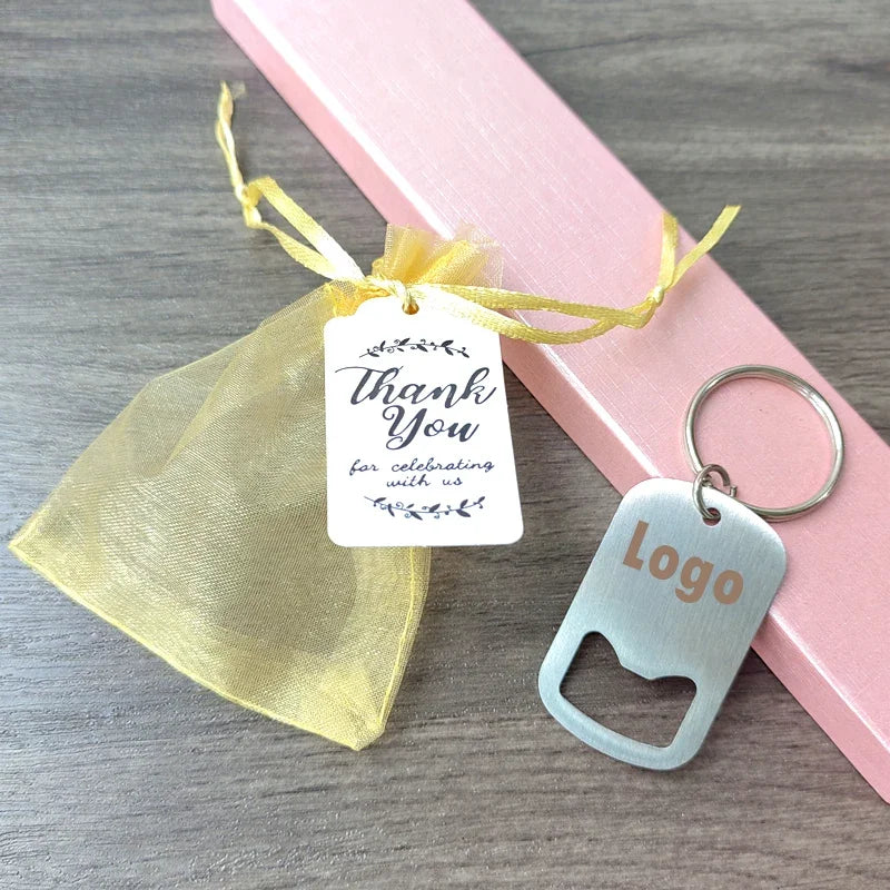 Cadeau Invité Mariage Porte-clés Décapsuleur Personnalisé
