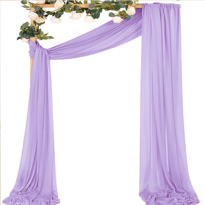 Voilage Arche Mariage Mousseline Fluide