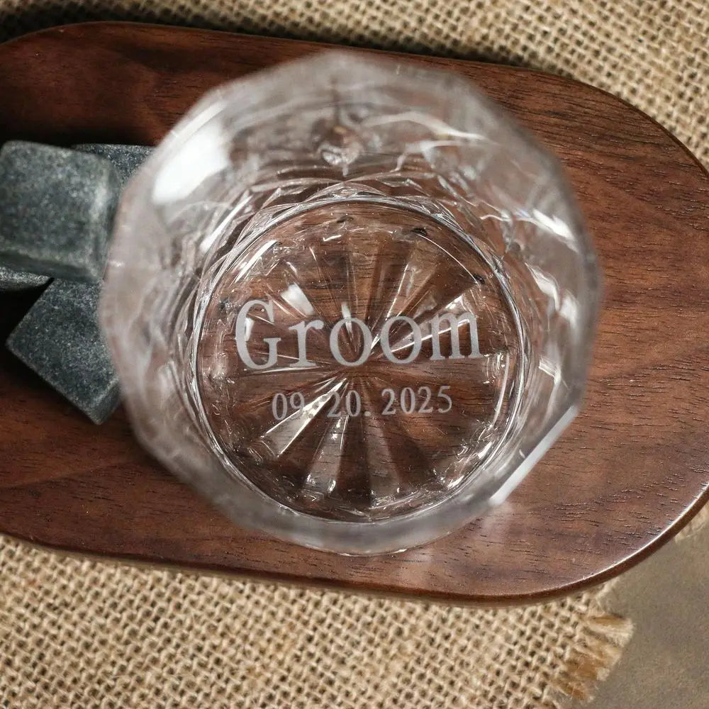 Verre à whisky gravé cadeau témoin — vue 2