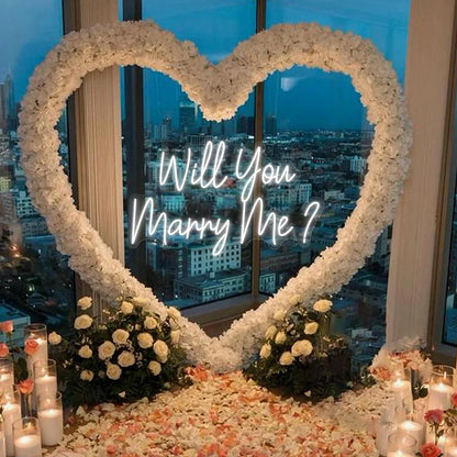 Enseigne Néon Demande en Mariage — vue 3