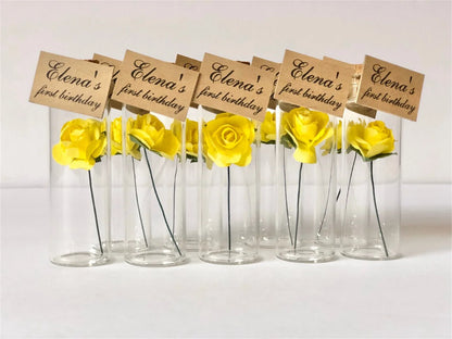 Cadeau invité mariage rose sous cloche — vue 25