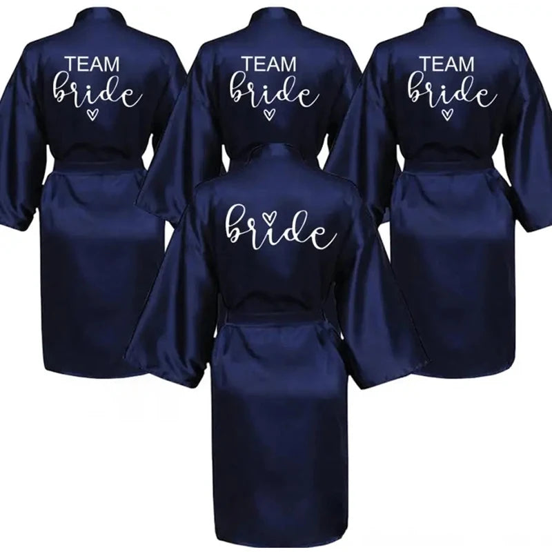 Kimono Satin Lettres Dorées