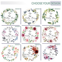 Boîte souvenir mariage couronne florale personnalisée — vue 3