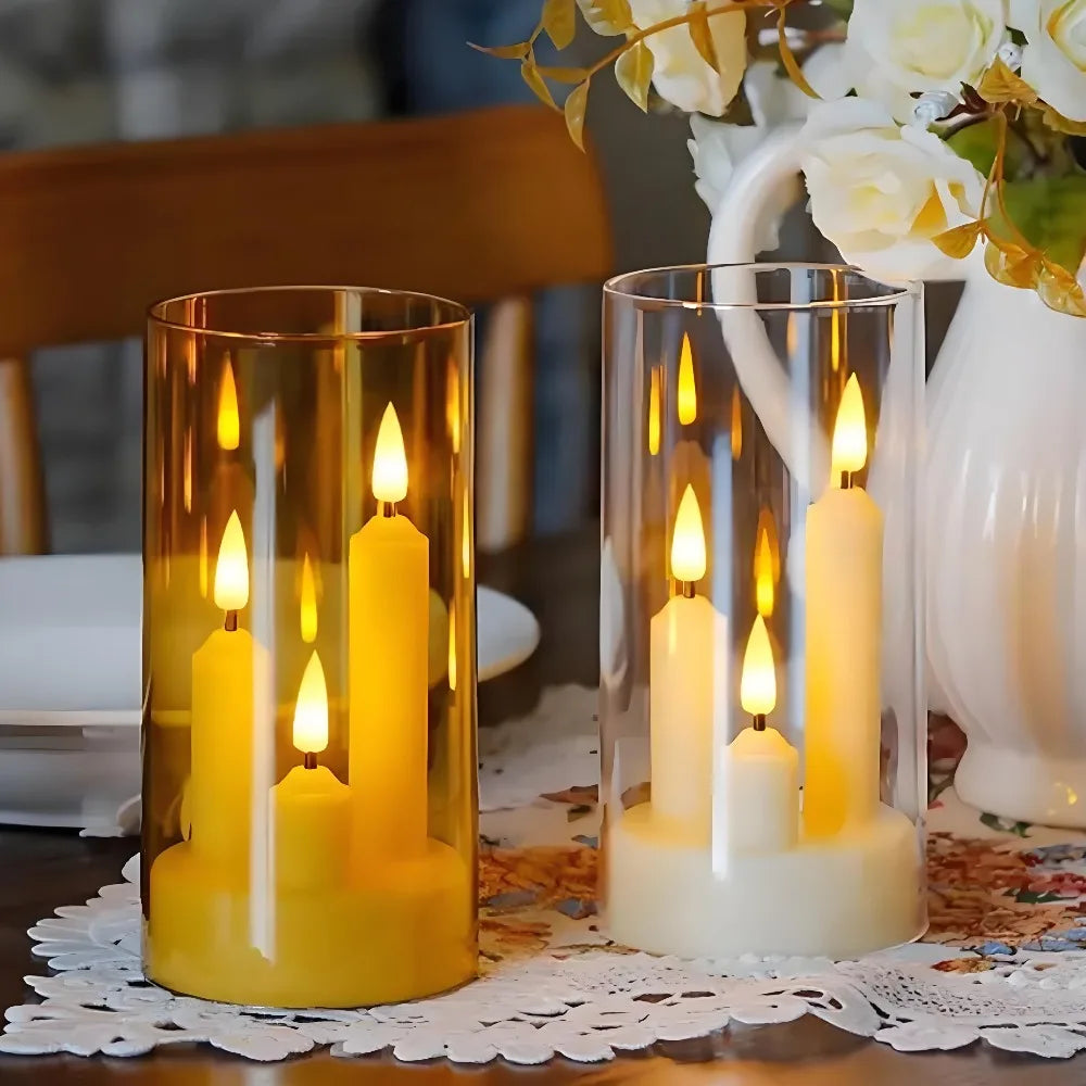 Bougie Lanterne LED Mariage