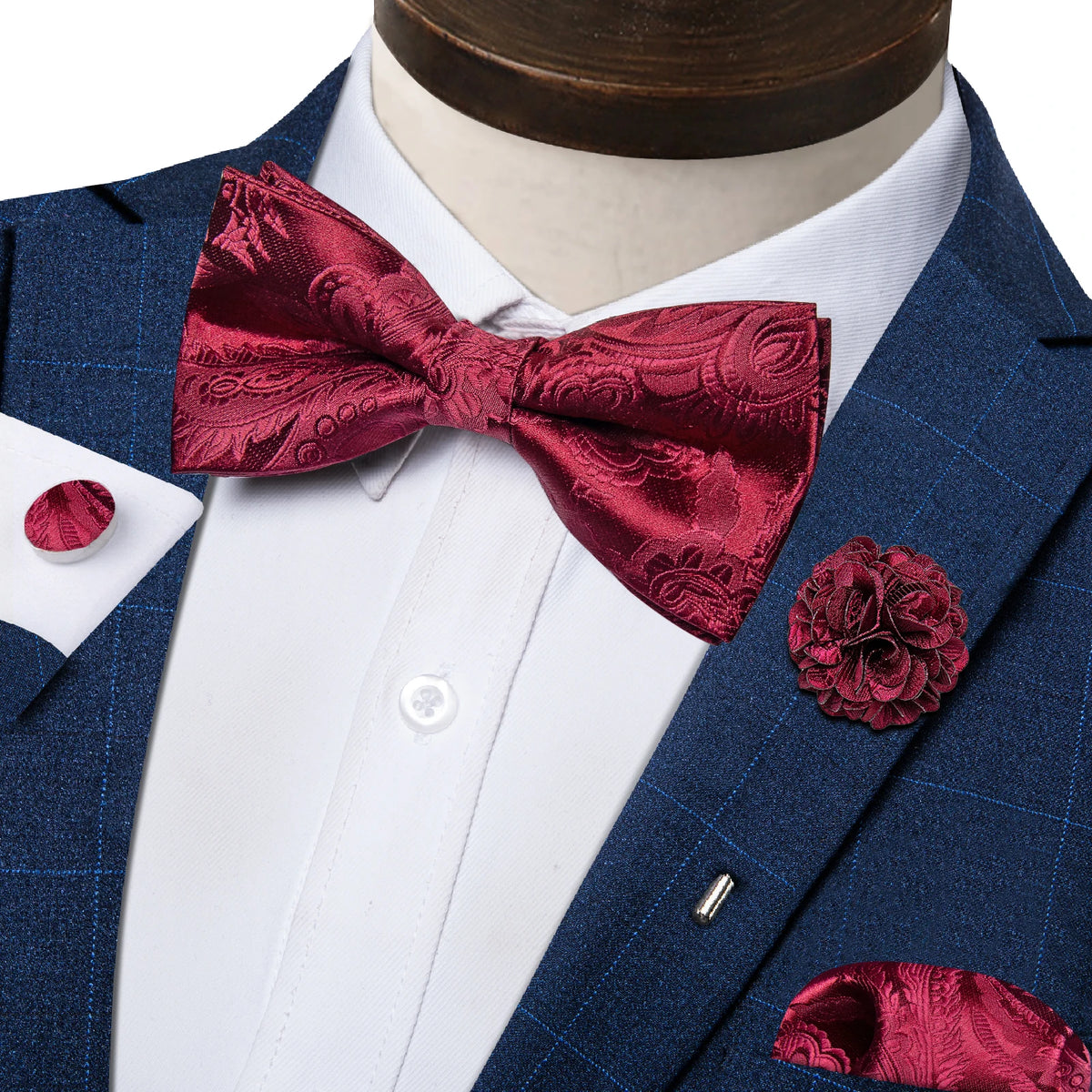 Nœud papillon mariage homme 4 pièces — vue 6