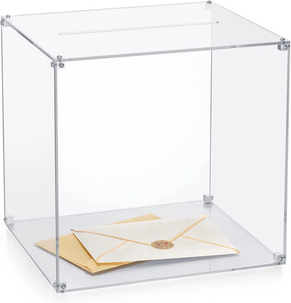Urne mariage acrylique transparente personnalisable