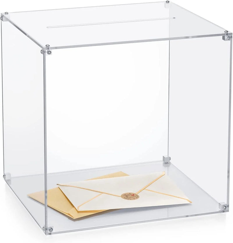 Urne mariage acrylique transparente personnalisable