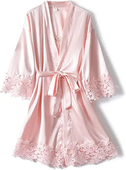 Peignoir Satin Mariée Demoiselle d'Honneur