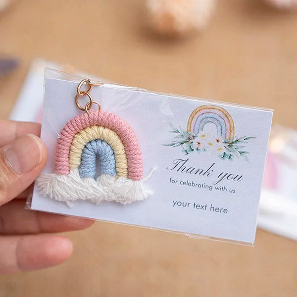 Cadeau invité mariage porte-clés macramé — vue 10