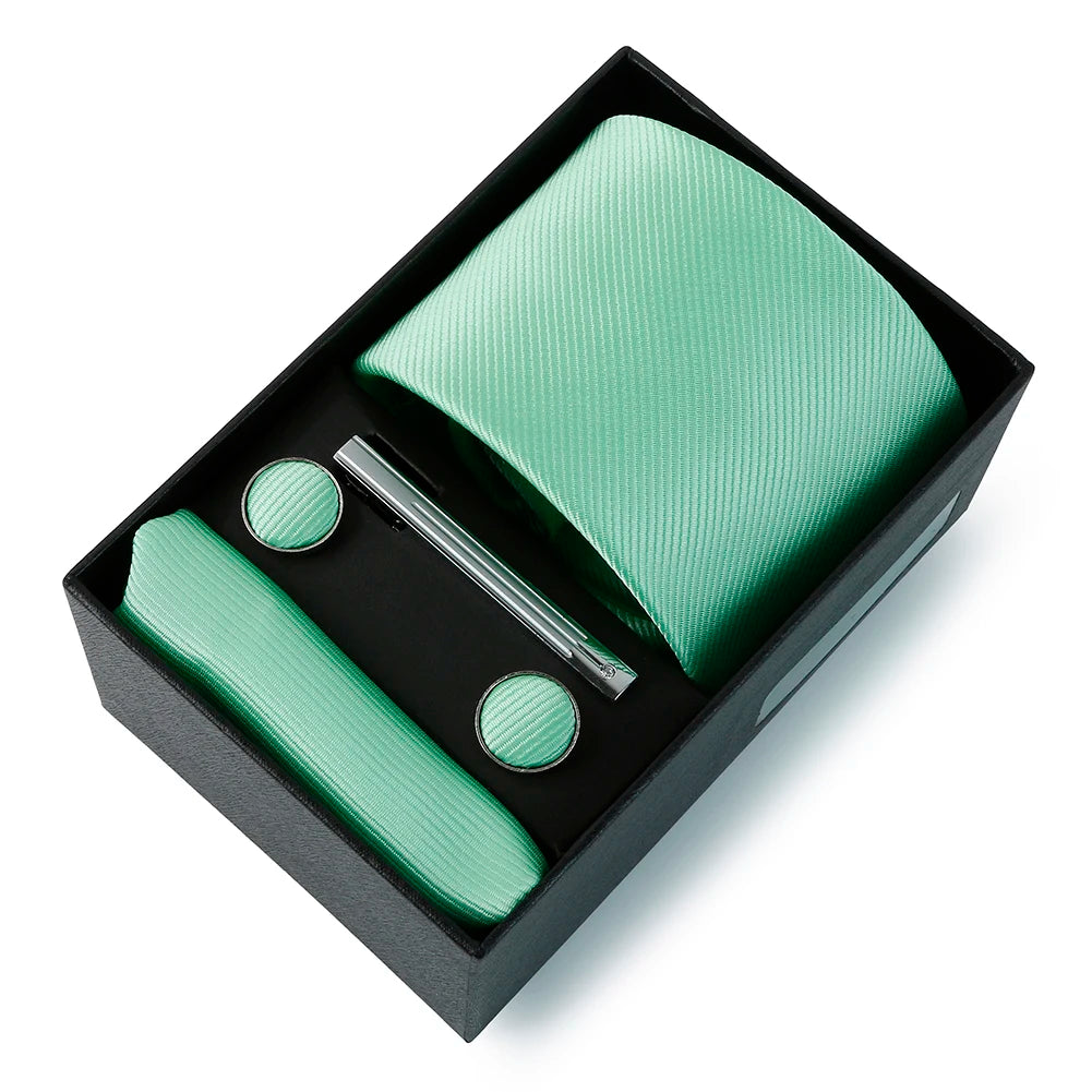 Coffret Cravate Mariage Unie avec Pince — vue 16