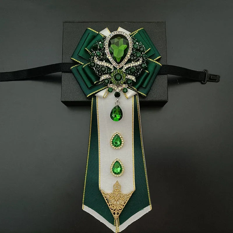 Nœud papillon mariage jabot bijou strass