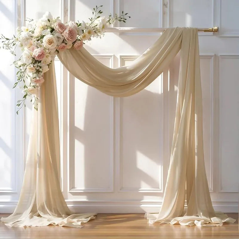 Panneau Voilage Arche Mariage Mousseline