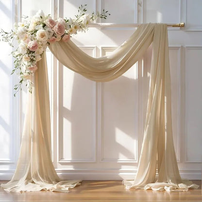 Panneau Voilage Arche Mariage Mousseline