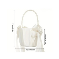Coussin alliances nœud ivoire et panier — vue 6