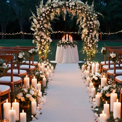 Bougies LED Piliers Mariage