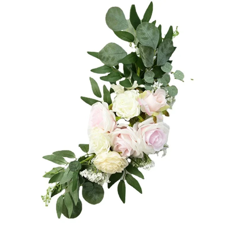 Décor Floral Panneau Mariage Roses Artificielles
