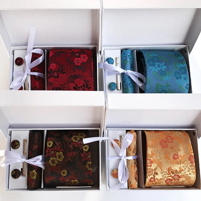 Coffret Cadeau Cravate Mariage Fleurie — vue 2