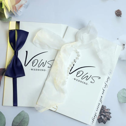 Duo de carnets de vœux mariage minimalistes
