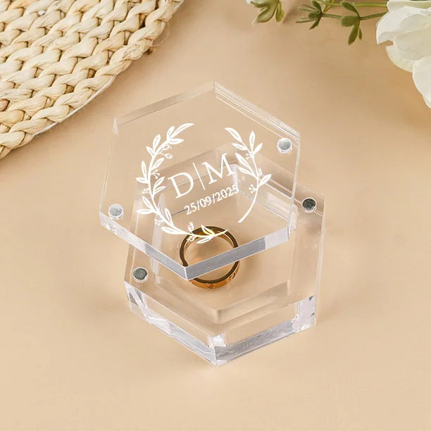 Boîte alliance acrylique hexagonale personnalisée — vue 14