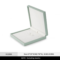 Écrin bague simili cuir vert sauge — vue 11