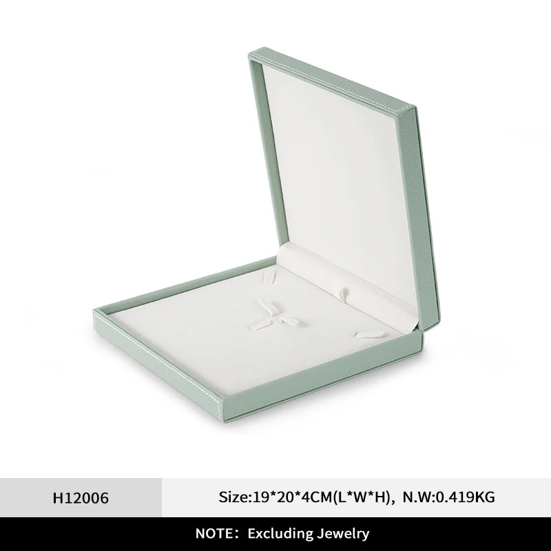 Écrin bague simili cuir vert sauge — vue 11