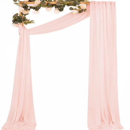 Voilage Arche Mariage Mousseline Fluide