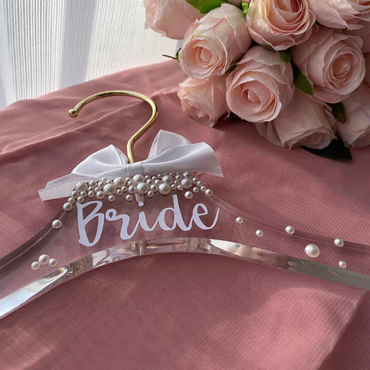 Cintre de mariée acrylique à perles — vue 2