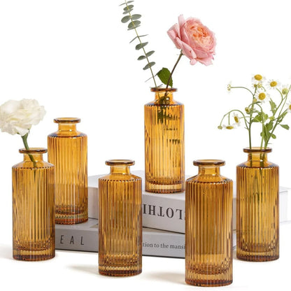 Vase Soliflore en Verre Ciselé