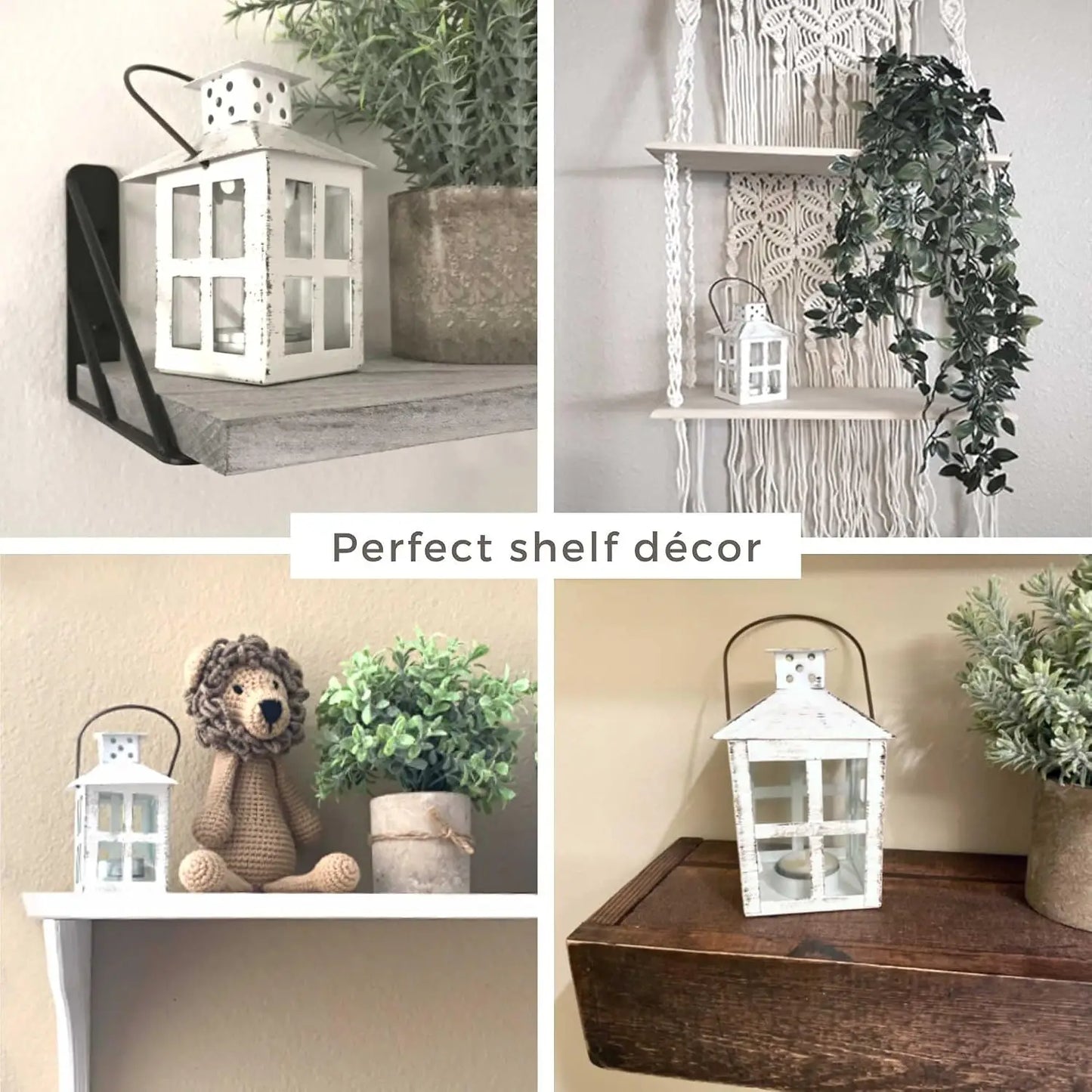 Lanterne Mariage Champêtre Blanche Décorative