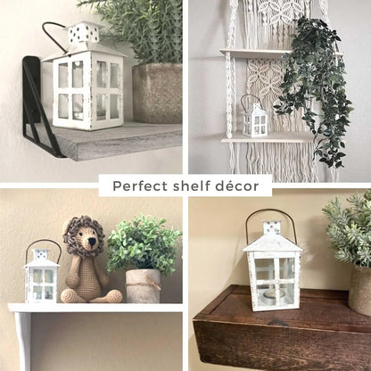 Lanterne Mariage Champêtre Blanche Décorative